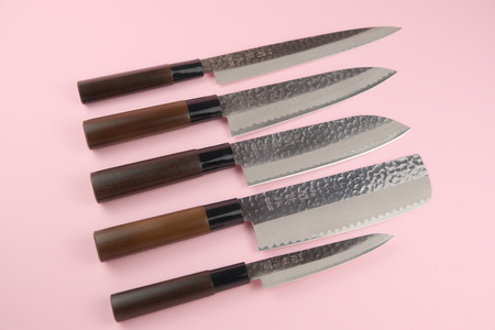 Nóż Sekiryu KATEI HAMMERED Santoku 165 mm [SRH100]