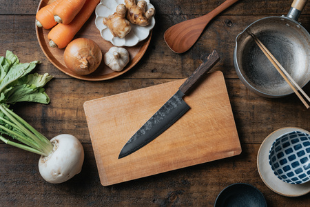 Nóż kuchenny Suncraft SENZO RETRO Santoku 167 mm [GS-03]