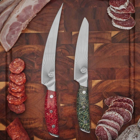 Nóż Dellinger SANDVIK NORTHERN SUN Boning 165 mm [K-H202] Red