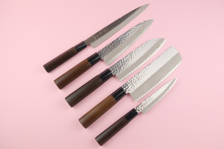 Nóż Sekiryu KATEI HAMMERED Santoku 165 mm [SRH100]