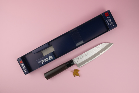 Nóż Sekiryu KATEI HAMMERED Santoku 165 mm [SRH100]