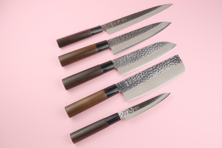 Nóż Sekiryu KATEI HAMMERED Santoku 165 mm [SRH100]