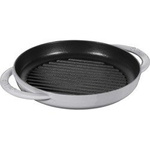 Patelnia STAUB grillowa żeliwo 2 uchwyty 30 cm grafit