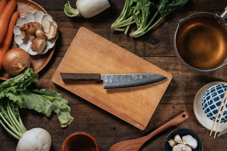 Nóż kuchenny Suncraft SENZO RETRO Nakiri 170 mm [GS-06]