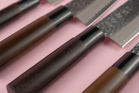 Nóż Sekiryu KATEI HAMMERED Santoku 165 mm [SRH100]