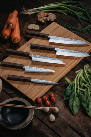 Nóż kuchenny Suncraft SENZO RETRO Santoku 167 mm [GS-03]