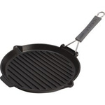 Patelnia STAUB grillowa żeliwo okrągła 27 cm czarny