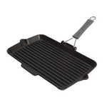 Patelnia STAUB grillowa żeliwo prostokąt 34x21 cm czarny