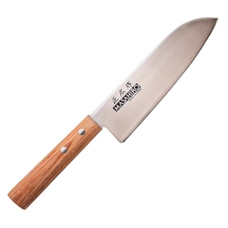 Nóż Masahiro Sankei Santoku 165mm brązowy [35921]